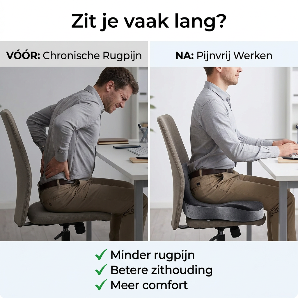 ErgoSeat | Orthopedisch Kussen van Geheugenschuim