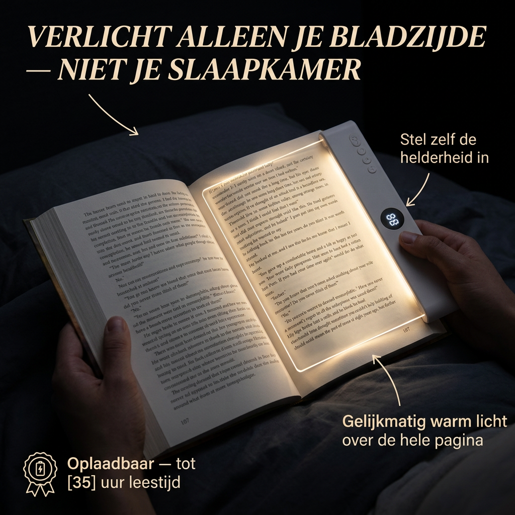 BookLamp | Jouw leesmoment, zonder iemand te storen