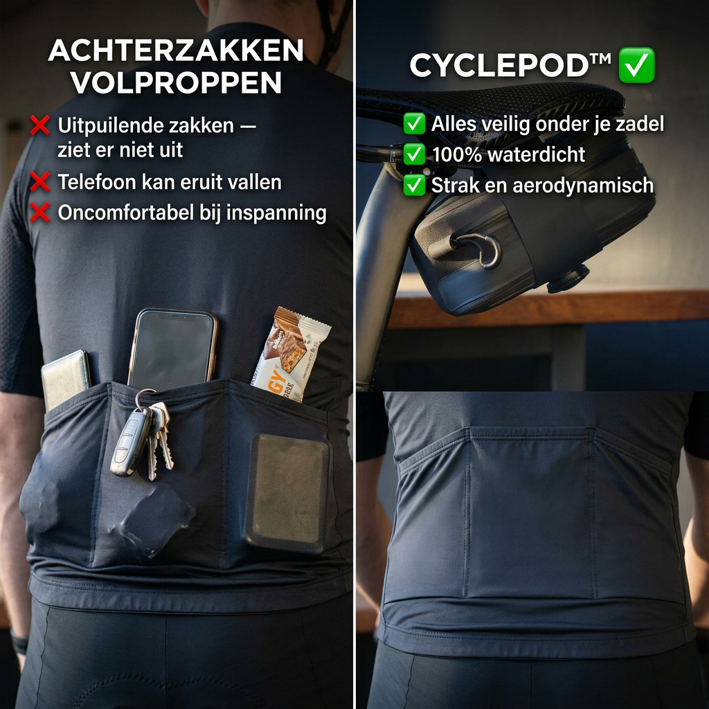 CyclePod™ | Je essentials droog & veilig, tijdens elke rit.