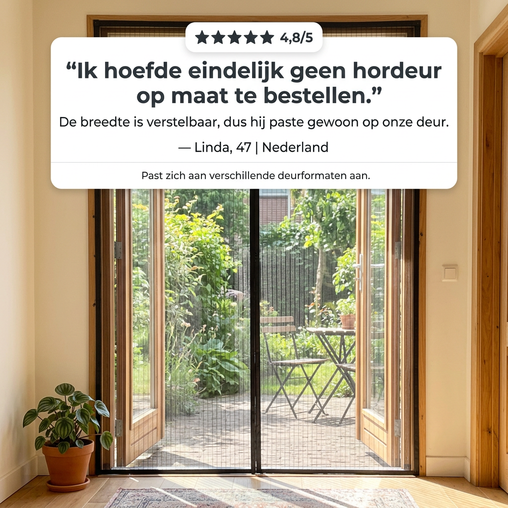 BugShield™ | De hordeur die zich aanpast aan jouw deur