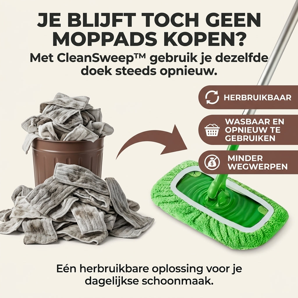 CleanSweep™ | Maak schoonmaken makkelijker én goedkoper