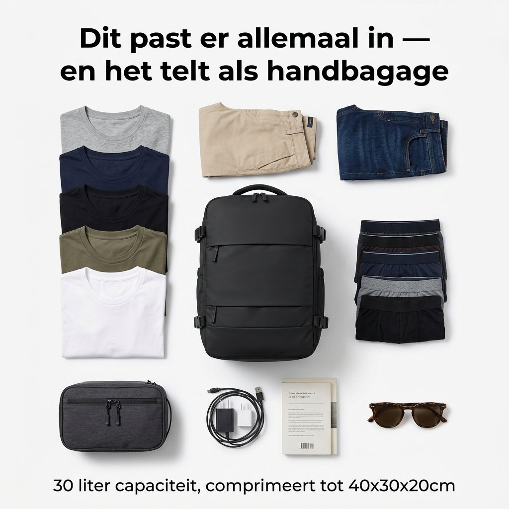 FlyPack™ | Alles mee, niks bijbetalen