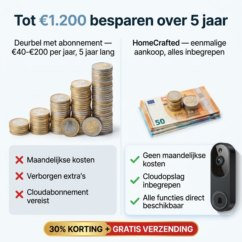 DoorView™ | Slimme Videodeurbel Zonder Abonnement