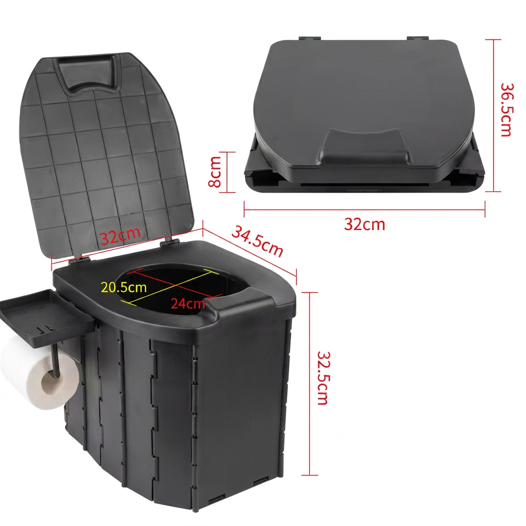 FoldAway™ | Draagbaar Lichtgewicht Camping Toilet