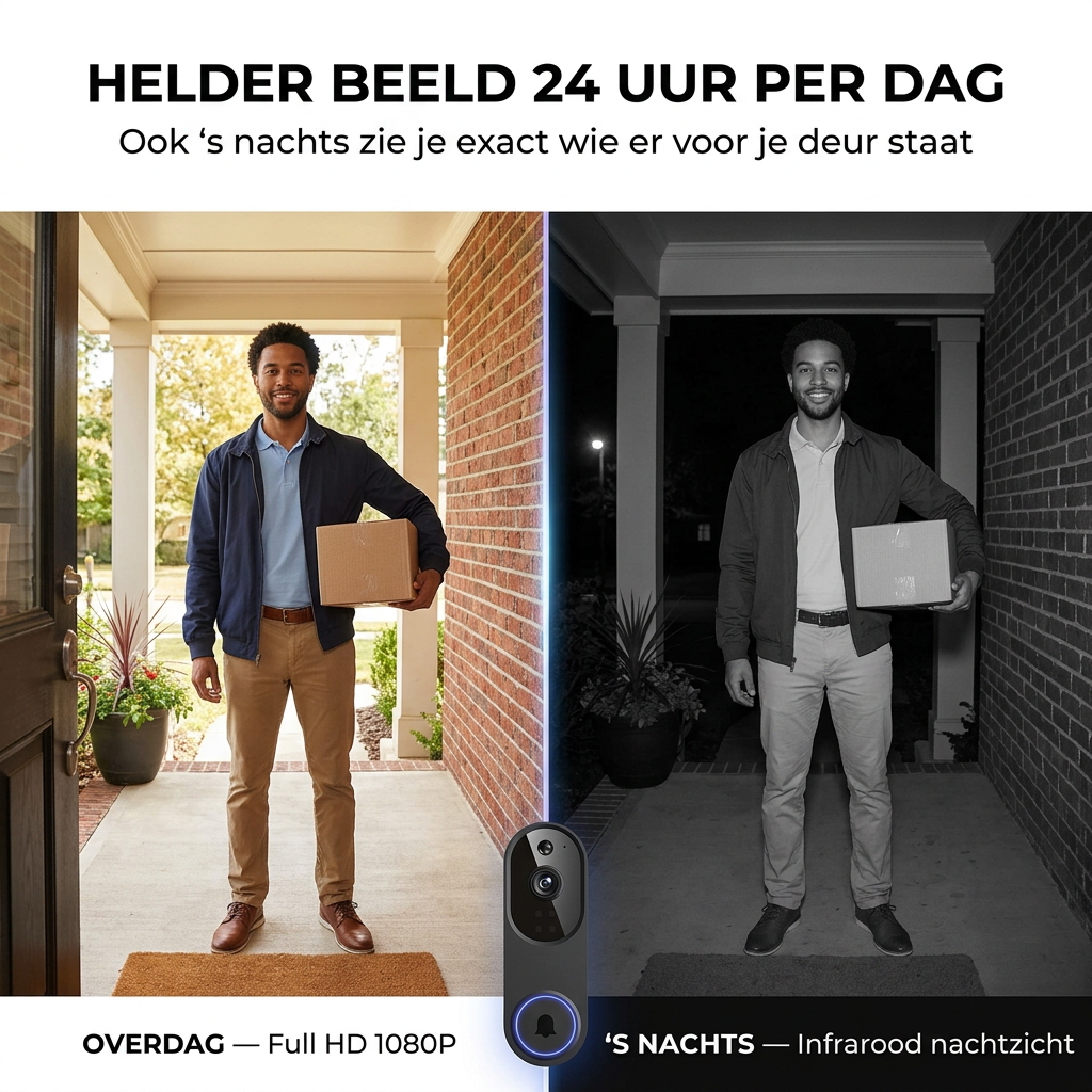 DoorView™ | Slimme Videodeurbel Zonder Abonnement