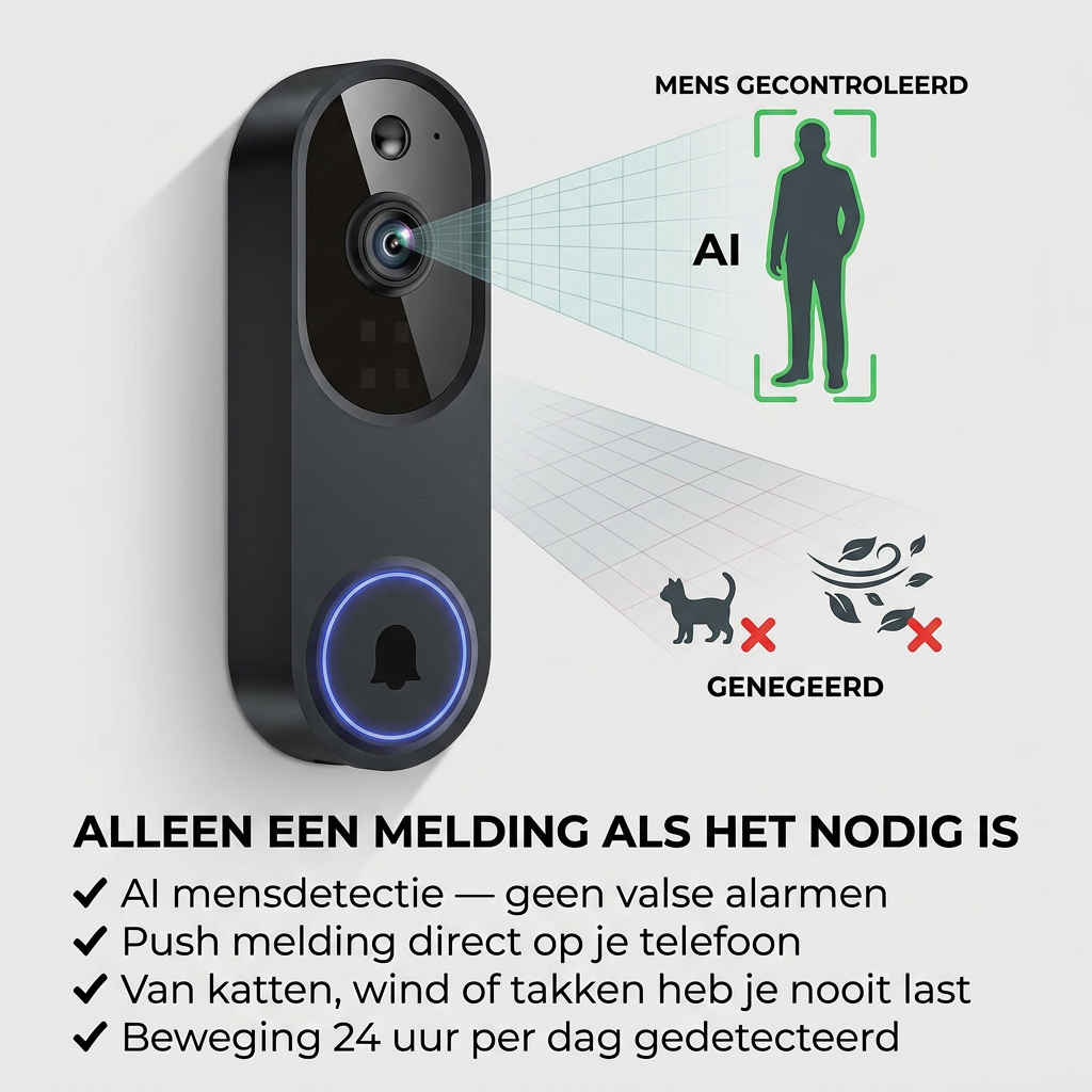 DoorView™ | Slimme Videodeurbel Zonder Abonnement
