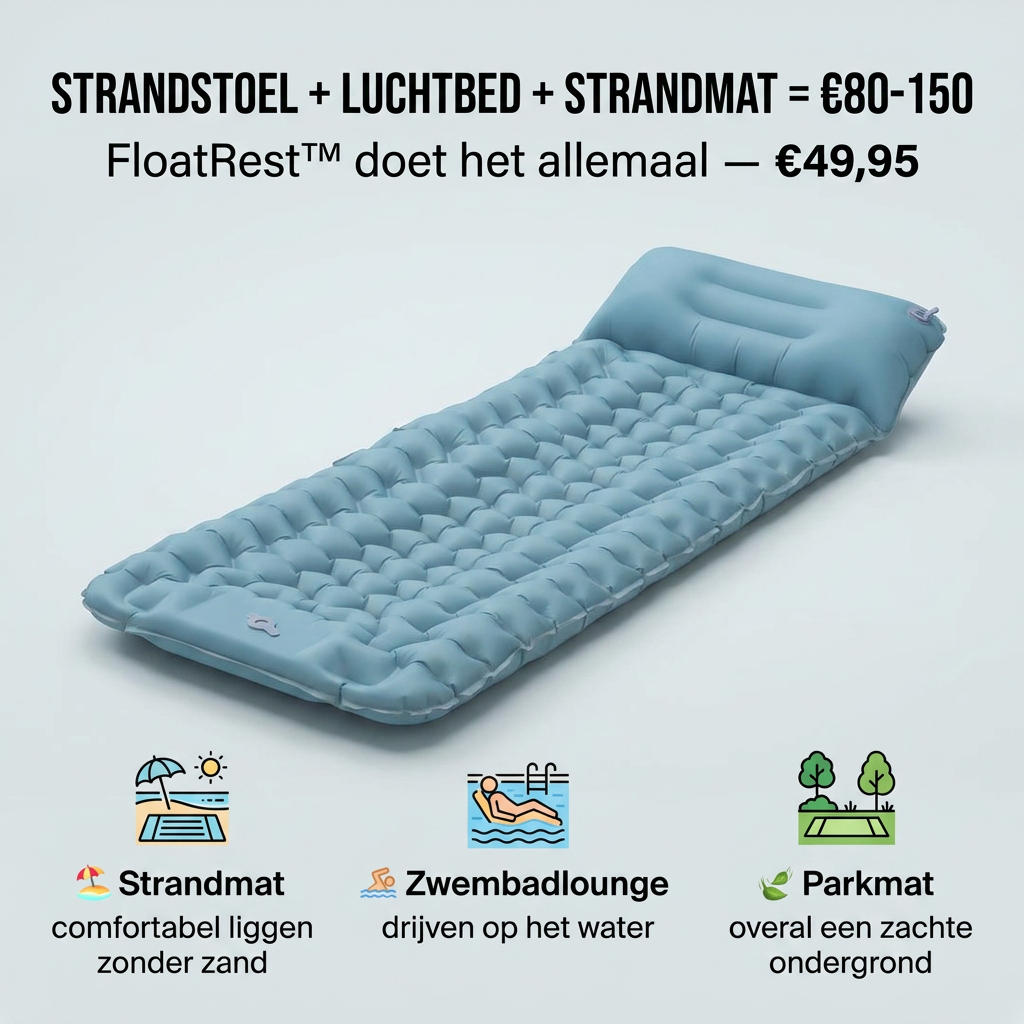 FloatRest™ | Drijf, lig, relax — overal