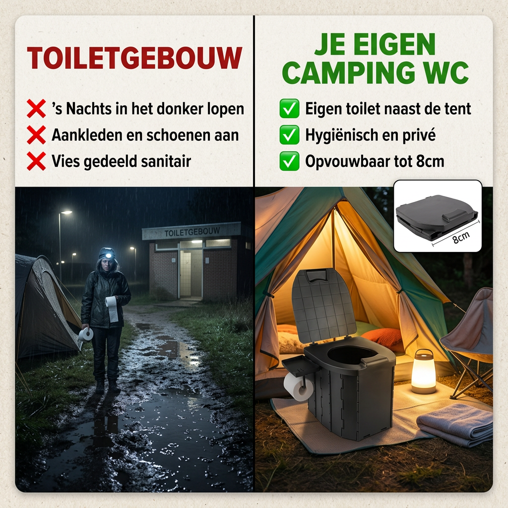 FoldAway™ | Draagbaar Lichtgewicht Camping Toilet