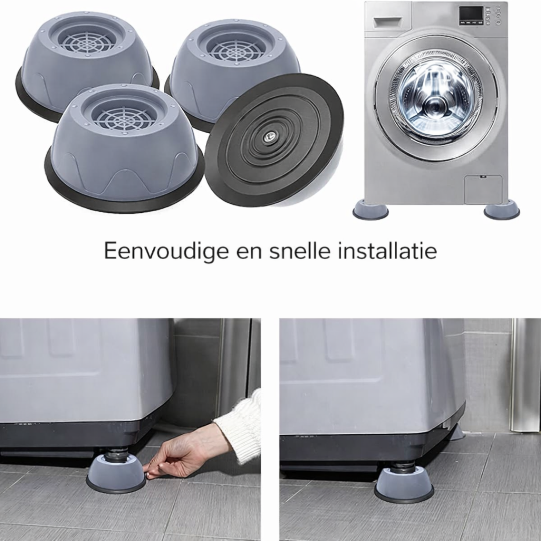 WashGrip™ | Antislip Anti-Trillingsvoeten voor de Wasmachine