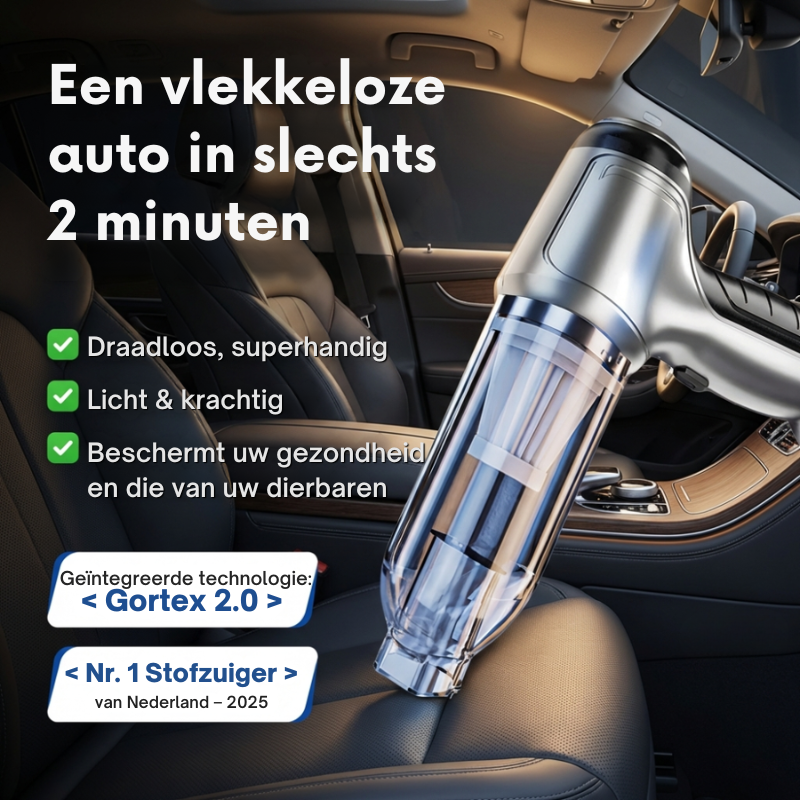 TurboClean | Draagbare Draadloze Stofzuiger