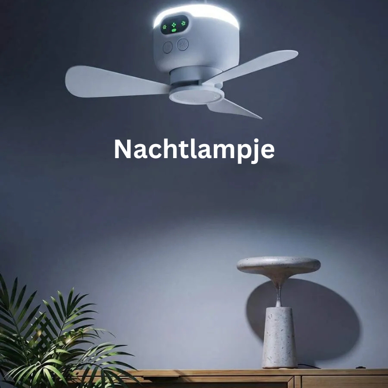 AirCamp™ | Draagbare Outdoor Ventilator met LED en Afstandsbediening
