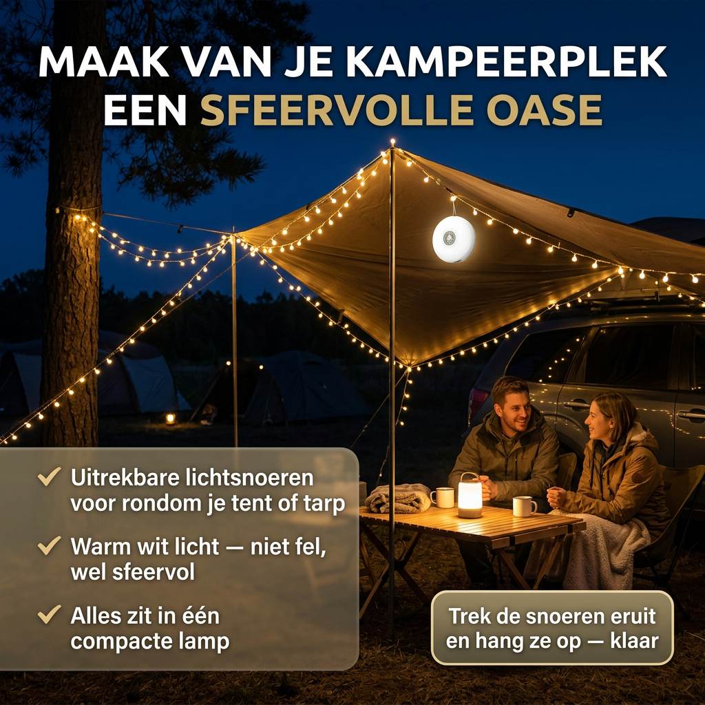 Homecrafted Kampeerlamp 3-in-1