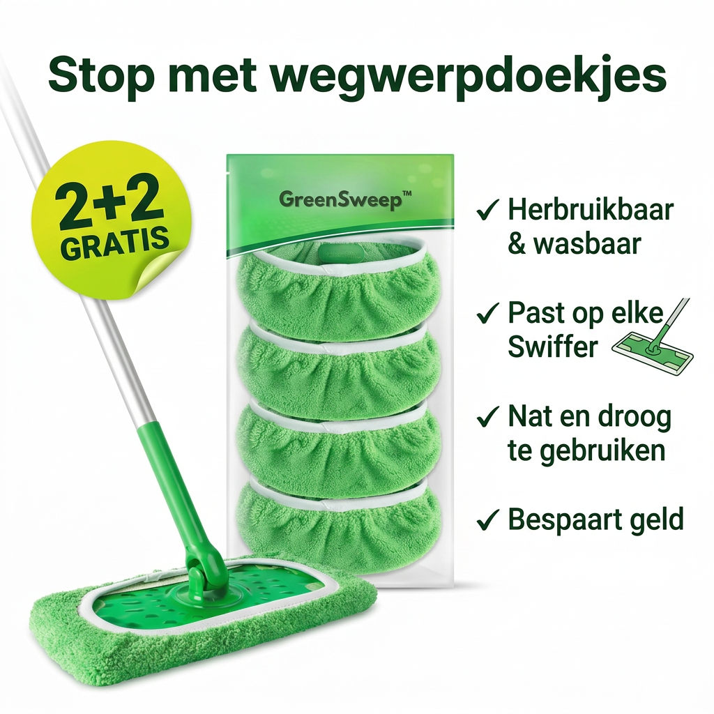 GreenSweep™ - Herbruikbare Mop Voor Swiffer | Nooit meer pads bijkopen