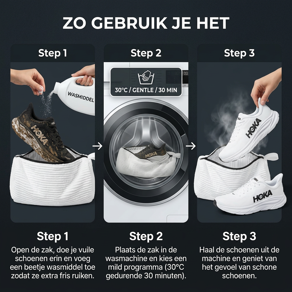 De Schoenenwaszak – Schone schoenen waren nog nooit zo makkelijk