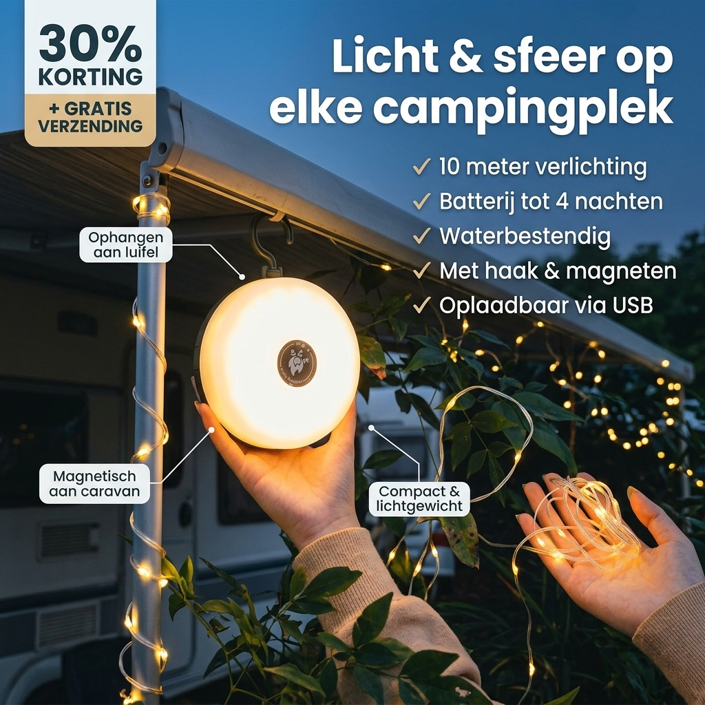 Homecrafted Kampeerlamp 3-in-1