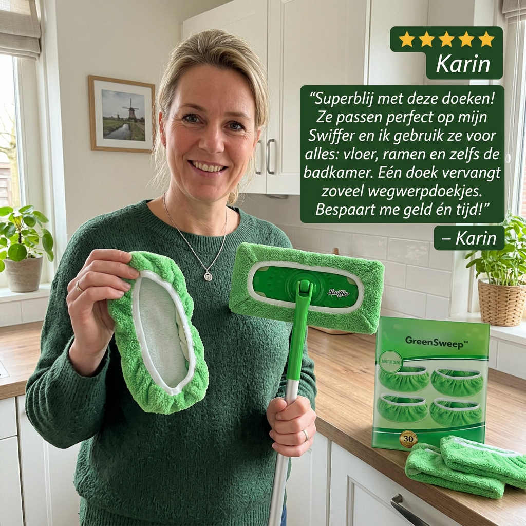 GreenSweep™ - Herbruikbare Mop Voor Swiffer | Nooit meer pads bijkopen