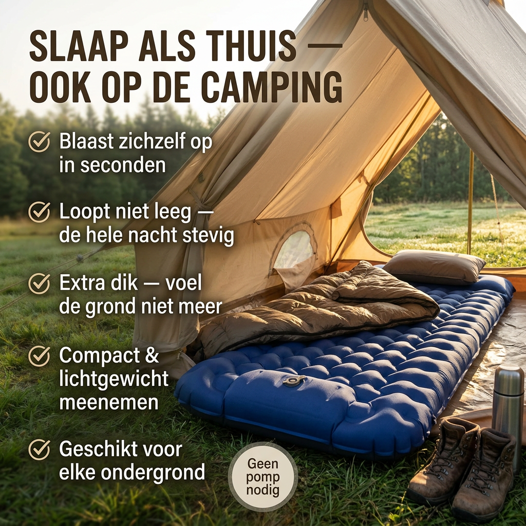 CampRest | Binnen seconden klaar om te slapen