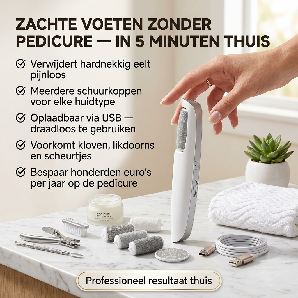 PowerSole™ | Professionele Eeltverwijderaar — Zachte Voeten in 5 Minuten