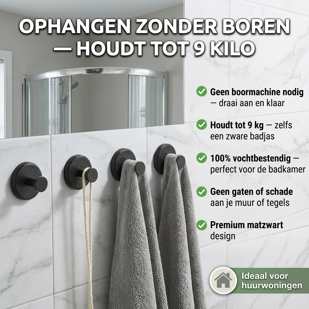 QuickGrip | Boorvrije Haken voor Snel & Gemakkelijk Ophangen