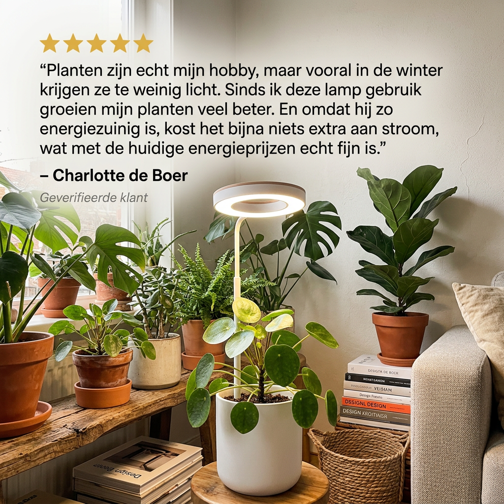 NovaLeaf – Moderne LED-Lamp Voor Kamerplanten