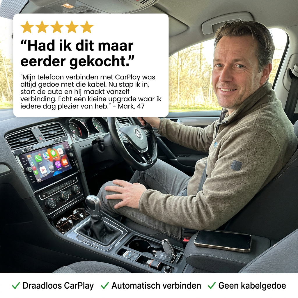 DriveLink™ | Draadloze USB CarPlay Adapter