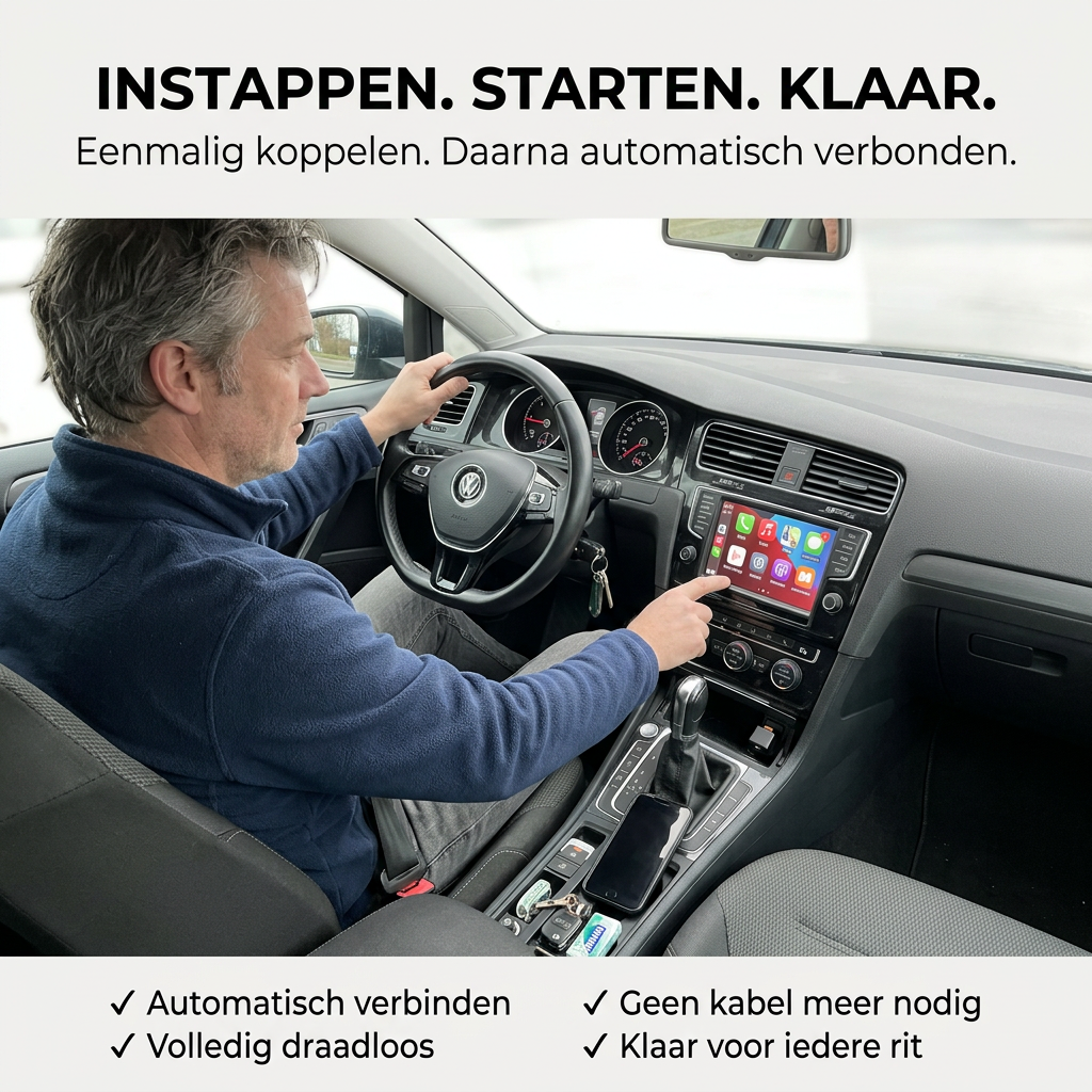 DriveLink™ | Draadloze USB CarPlay Adapter