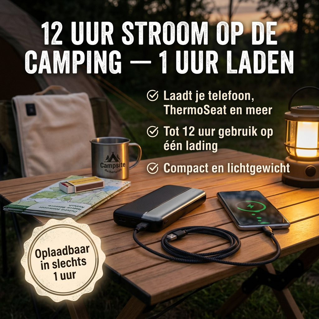 PowerCore™ | Compacte Powerbank — Tot 12 Uur Stroom, Overal