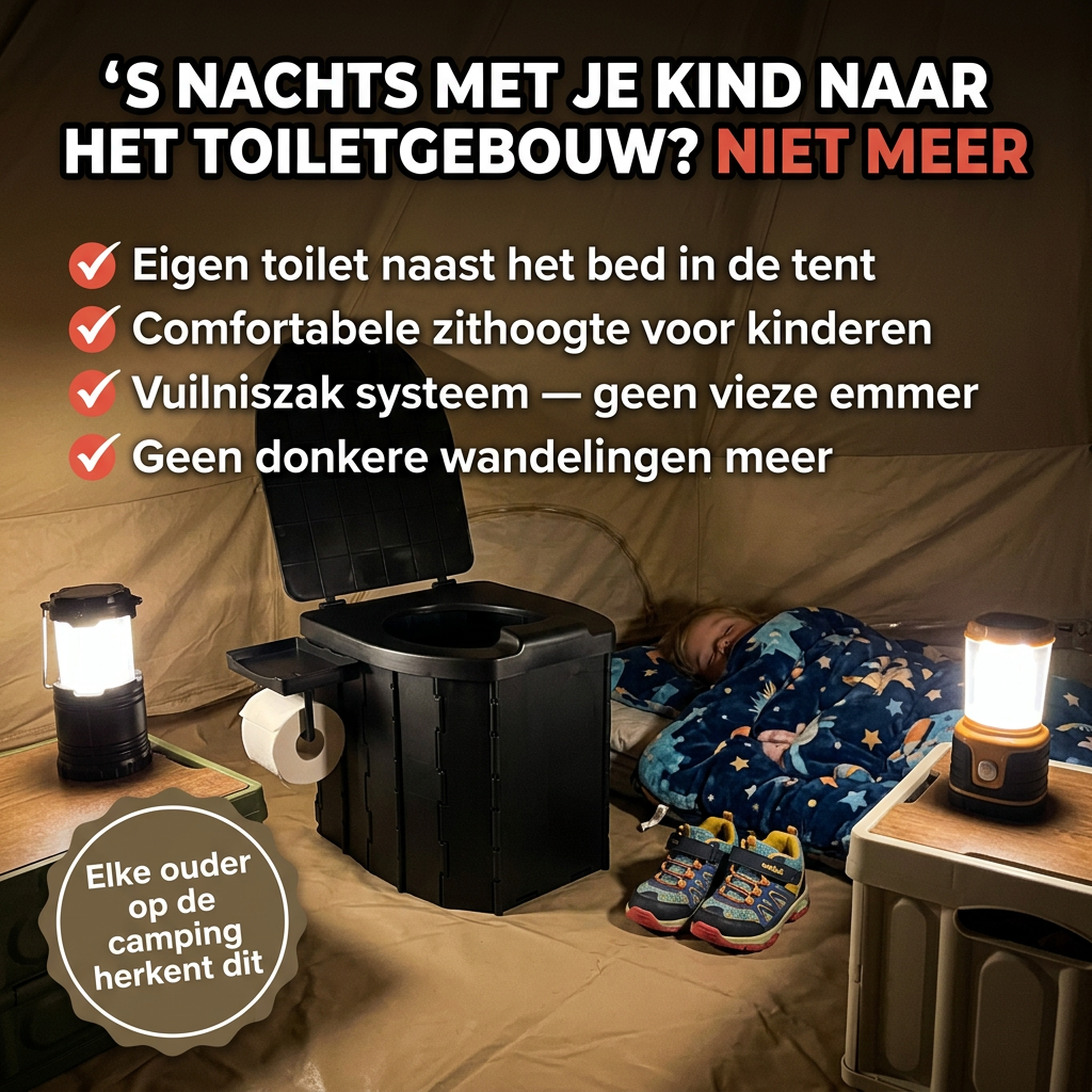 FoldAway™ | Draagbaar Lichtgewicht Camping Toilet