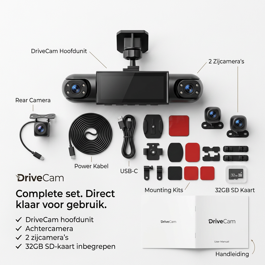 DriveCam™ | Draadloze dashcam die alles ziet rond je auto