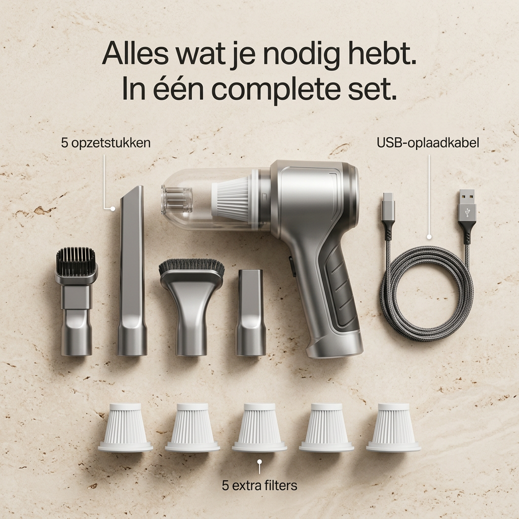 TurboClean | Sterke zuigkracht, altijd binnen handbereik