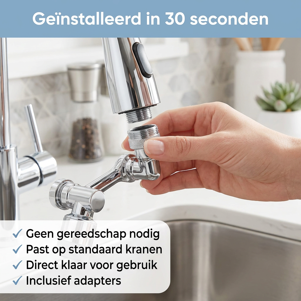 FlexFlow™ | Geen spatten, elk hoekje bereikt