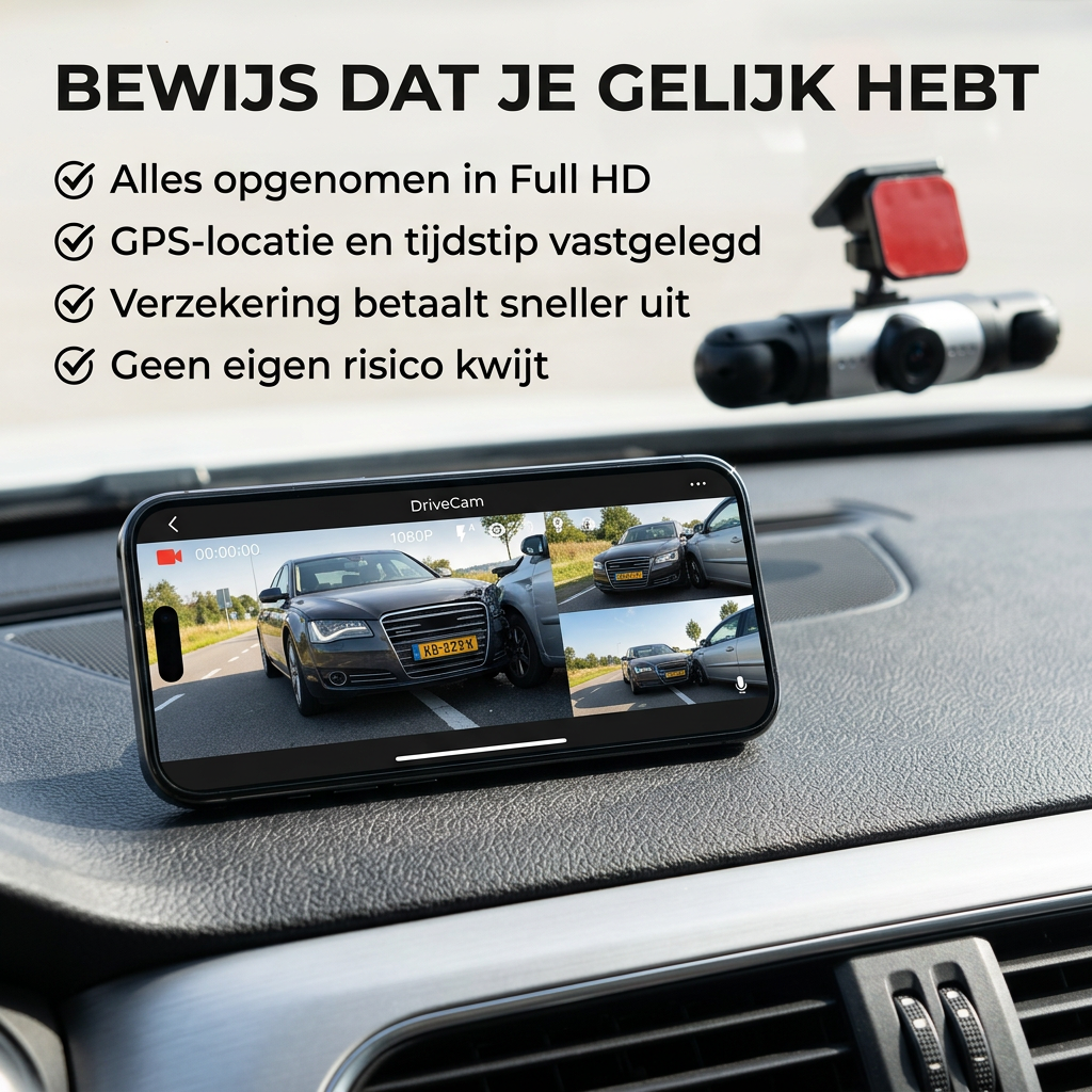 DriveCam™ | Draadloze dashcam die alles ziet rond je auto