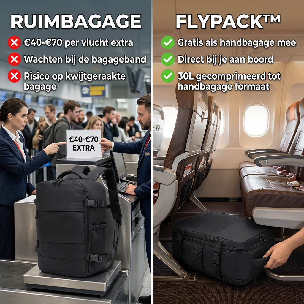 FlyPack™ | Alles mee, niks bijbetalen