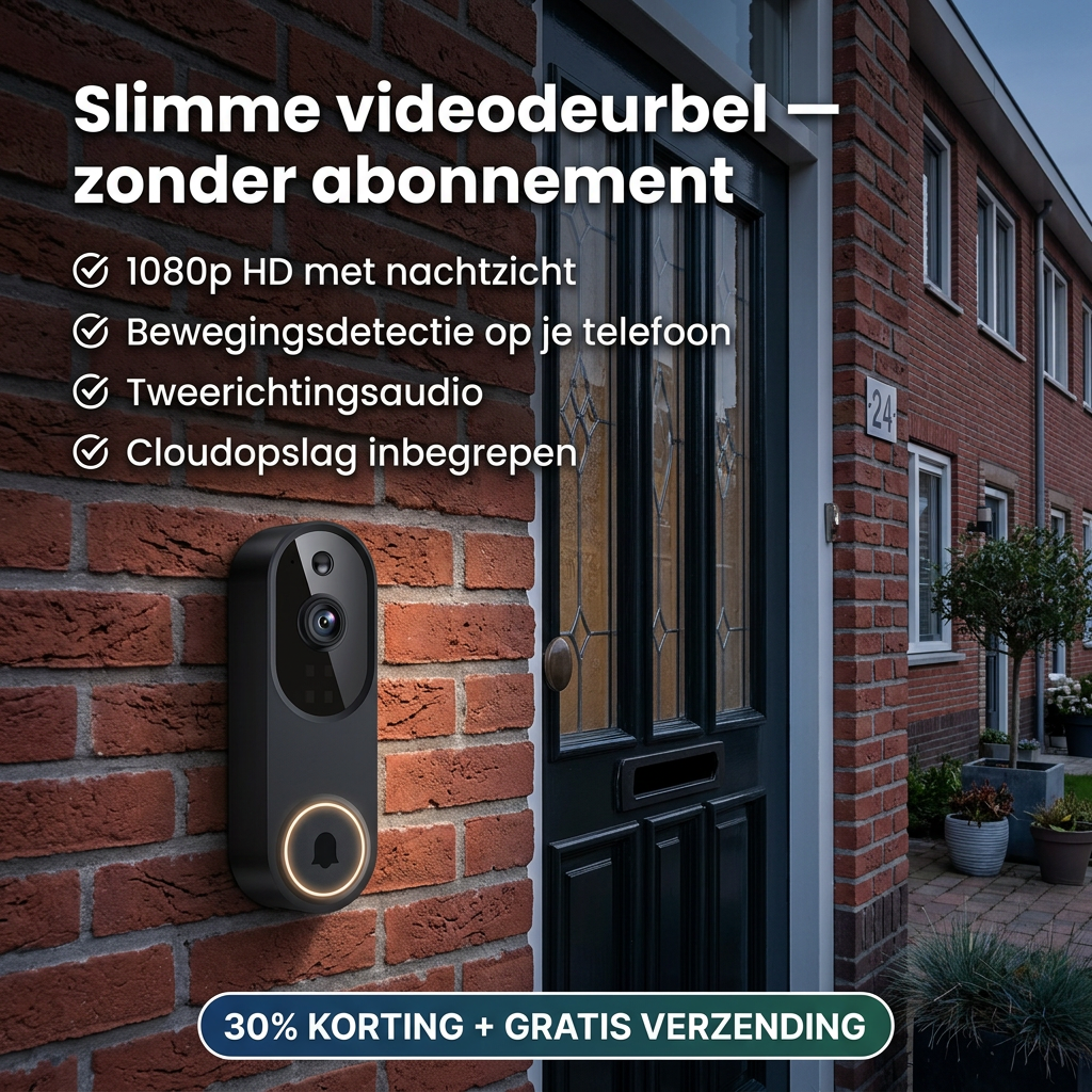 DoorView™ | Slimme Videodeurbel Zonder Abonnement