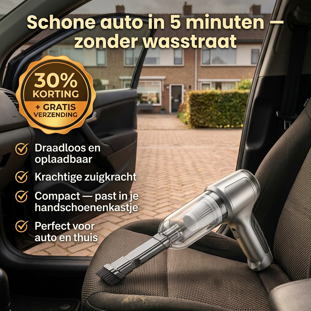TurboClean | Draagbare Draadloze Stofzuiger
