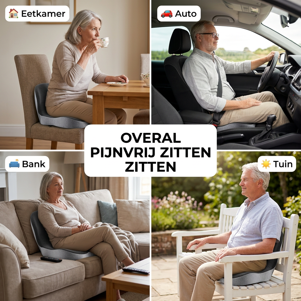 ErgoSeat | Orthopedisch Kussen van Geheugenschuim