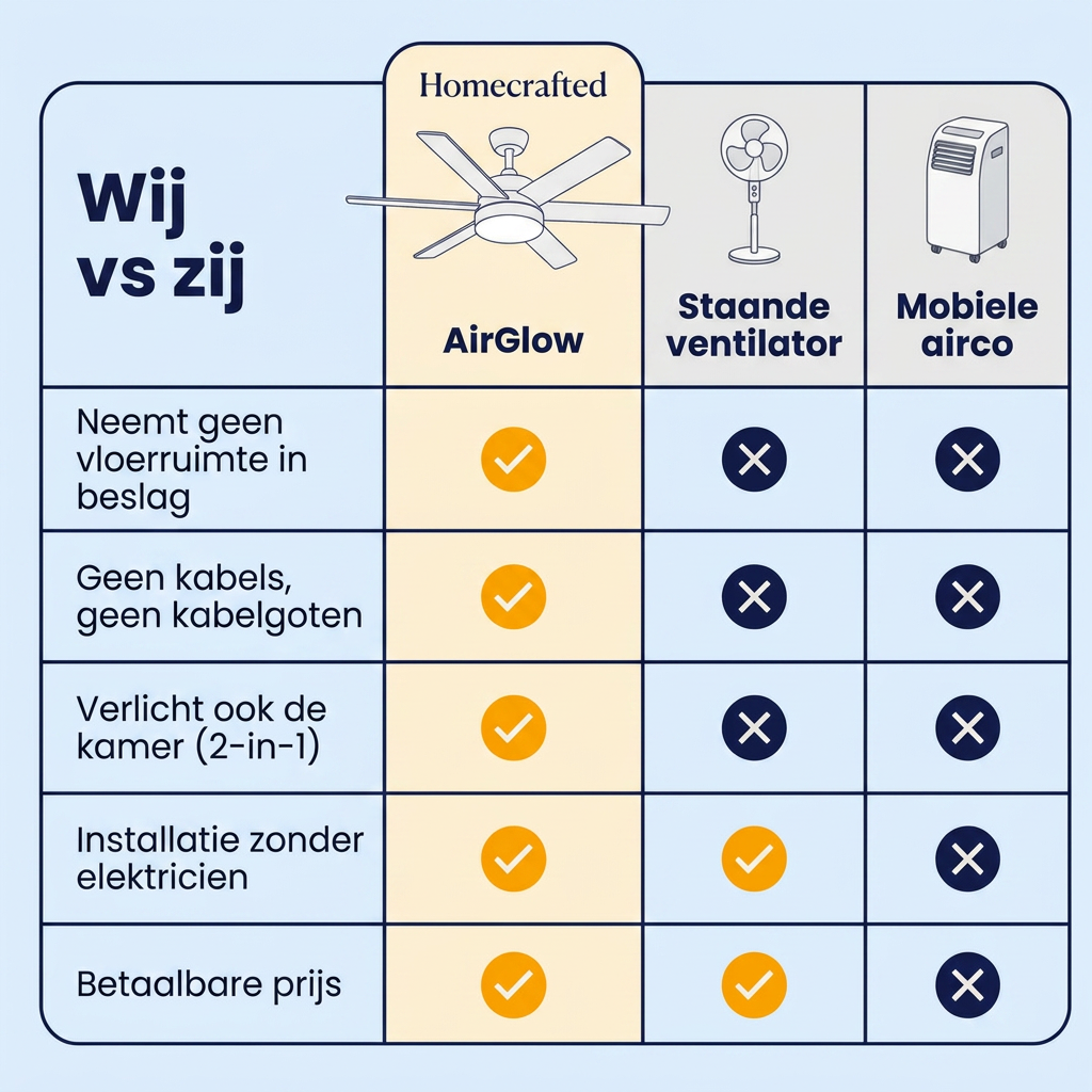 AirGlow™ | Verkoeling en licht met één klik
