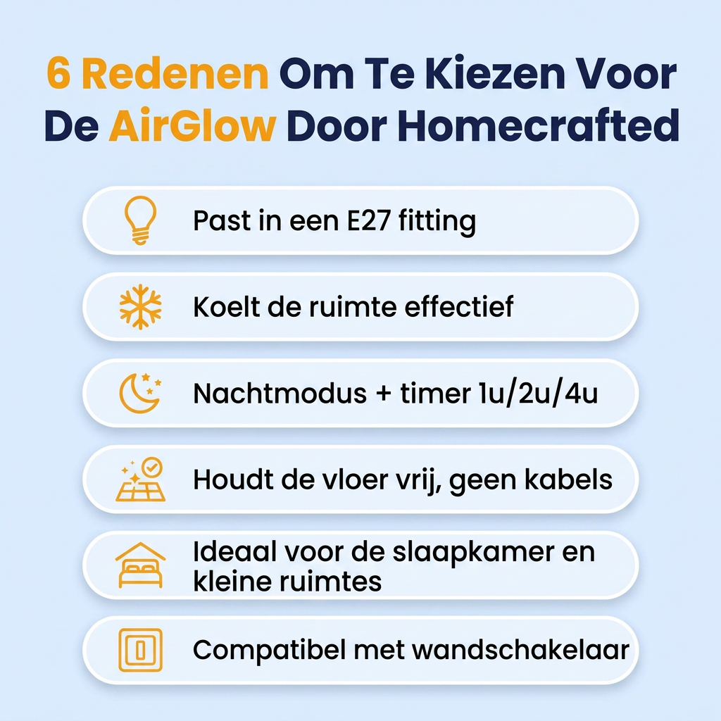 AirGlow™ | Verkoeling en licht met één klik
