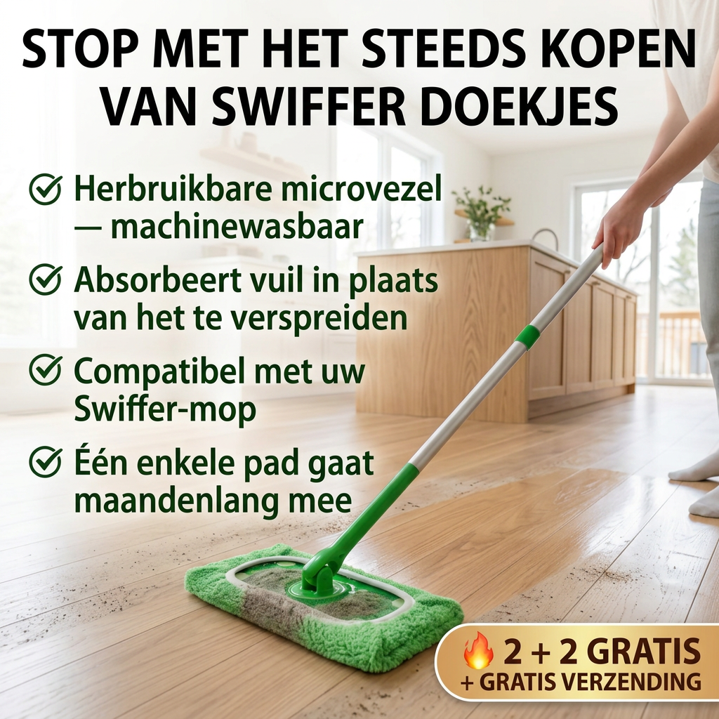 CleanSweep™ | Herbruikbare Mop Voor Swiffer, nooit meer pads bijkopen!