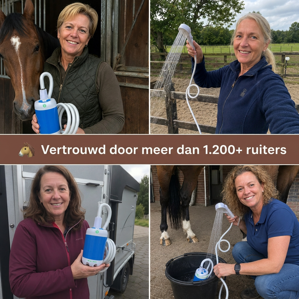 HomeCrafted Draagbare Waterpomp | Overal je paard afspoelen