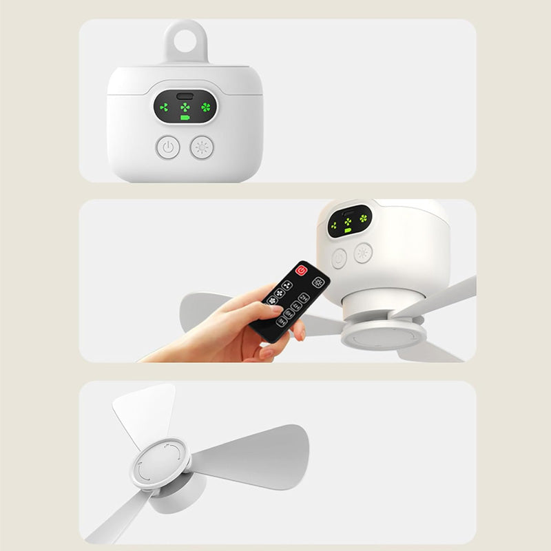 AirCamp™ | Draagbare Outdoor Ventilator met LED en Afstandsbediening